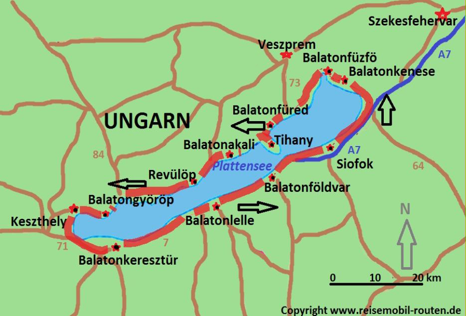 Ungarn: Route 1 – Rund um den erholsamen Plattensee auf reisemobil