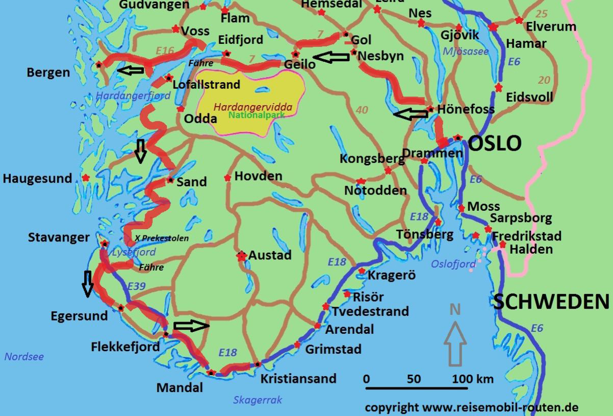 Norwegen: Route 2 – Fjorde Und Fjelle Mit Dem Wohnmobil Auf Reisemobil ...